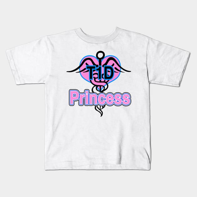 Type 1 Princess Kids T-Shirt by pinnatus